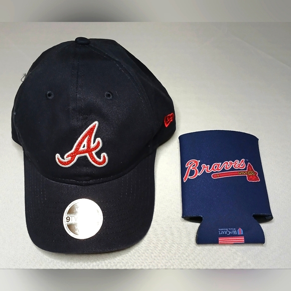 Atlanta Braves Navy blue hat with red glitter - Picture 1 of 10